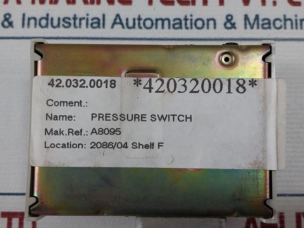Teddington Tbv Pressure Switch