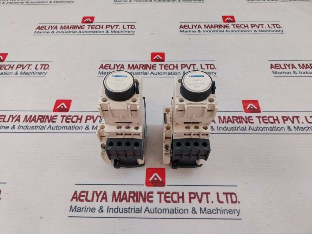 Telemecanique A013250 Contactor With Ladt0 Auxiliary Contact Block Lad4Rcu Transient Suppressor Lad8N20 Contact Block