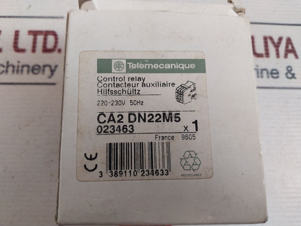 Telemecanique Ca2 Dn 22 Auxiliary Control Relay