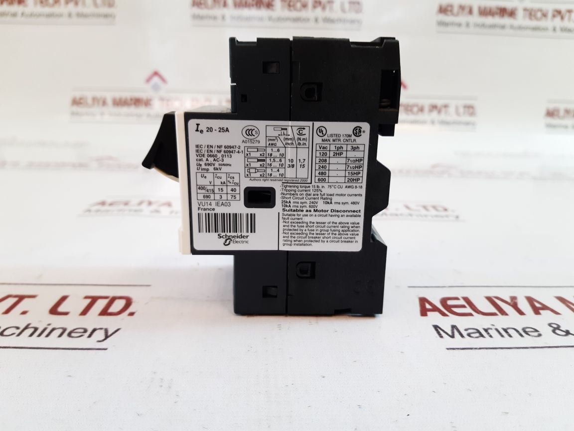 Telemecanique Gv2Me22/20-25A Motor Circuit Breaker