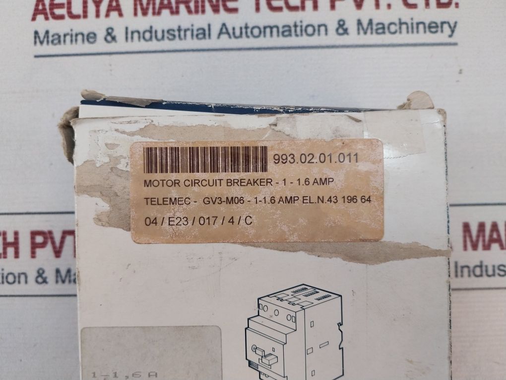 Telemecanique Gv3-m06 Motor Circuit Breaker 50/60 Hz