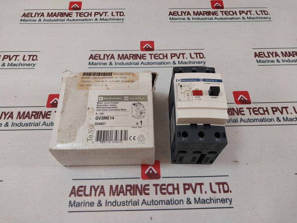 Telemecanique Gv3Me14/6-10A Motor Circuit Breaker 75°C