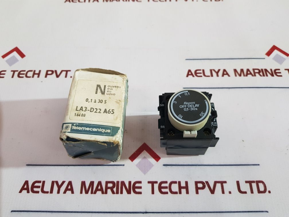 Telemecanique La3-d22•A65 Time Delay Block 0.1-30 S