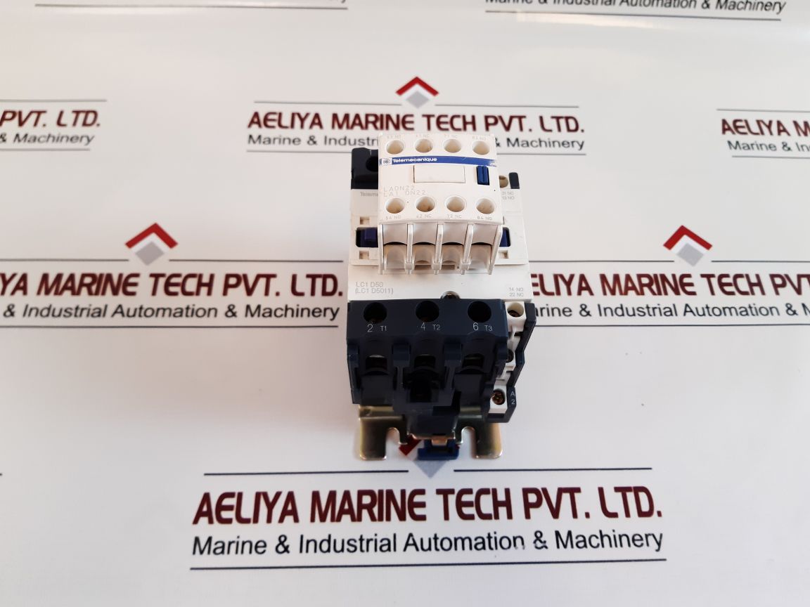 Telemecanique Lc1 D50 (Lc1 D5011) Contactor With Ladn22 La1 Dn22 Contact Block