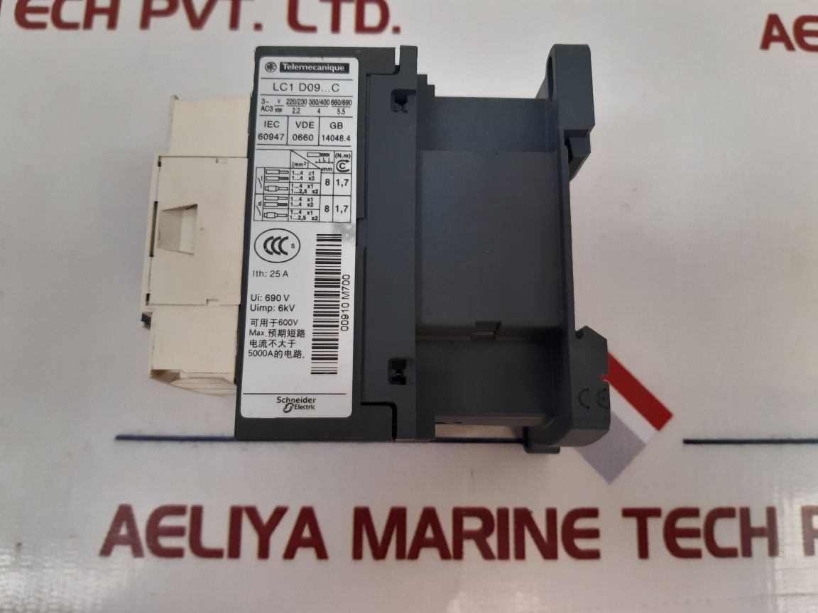 Telemecanique Lc1D09 Contactor 50/60Hz