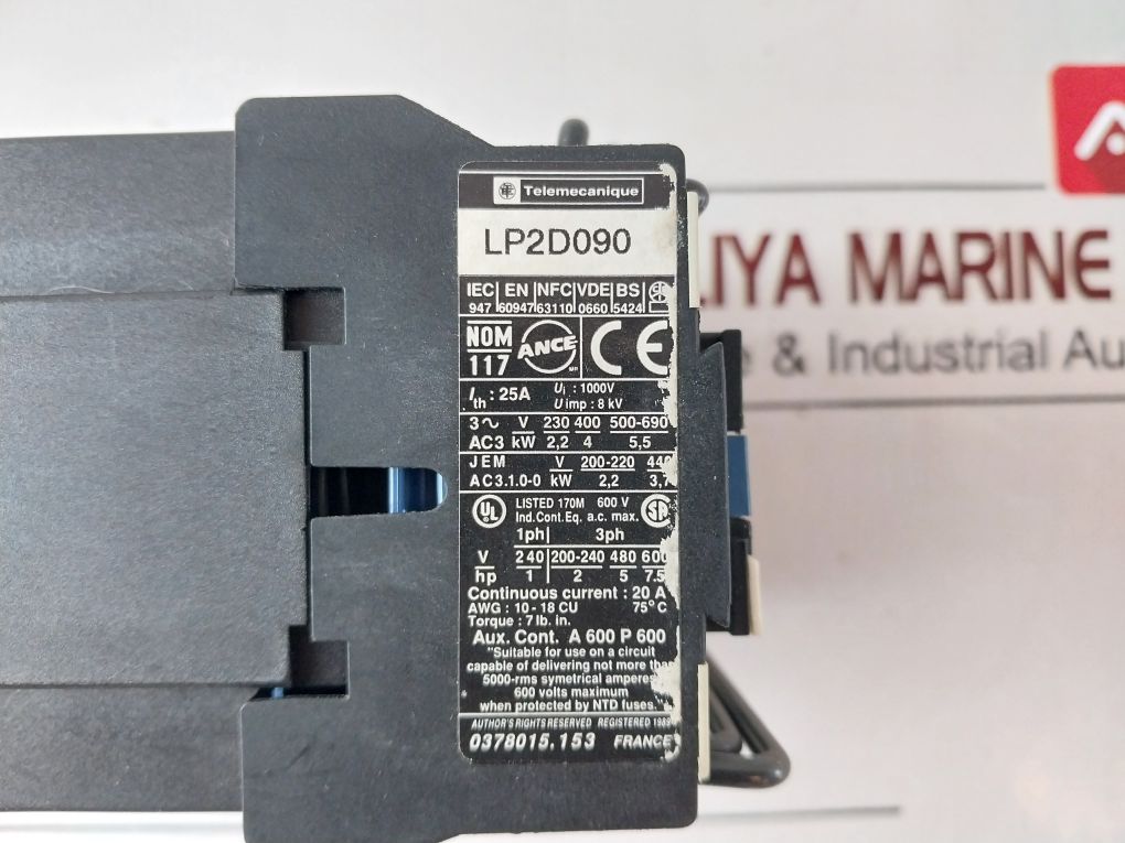 Telemecanique Lp1 D0901 Reversing Contactor