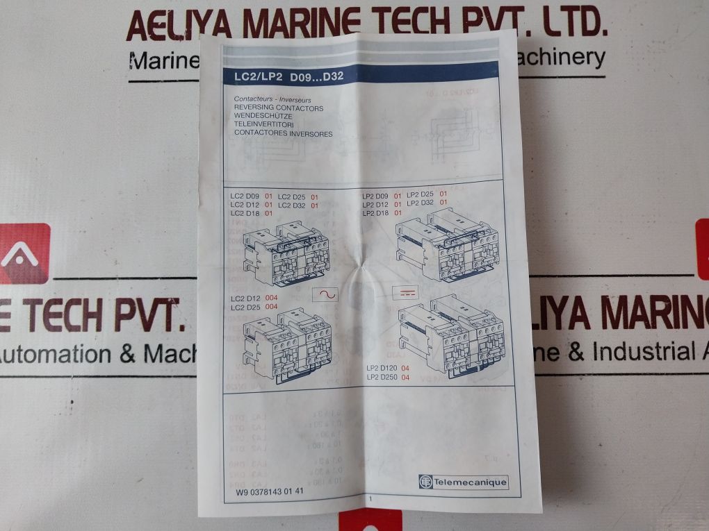 Telemecanique Lp1 D0901 Reversing Contactor