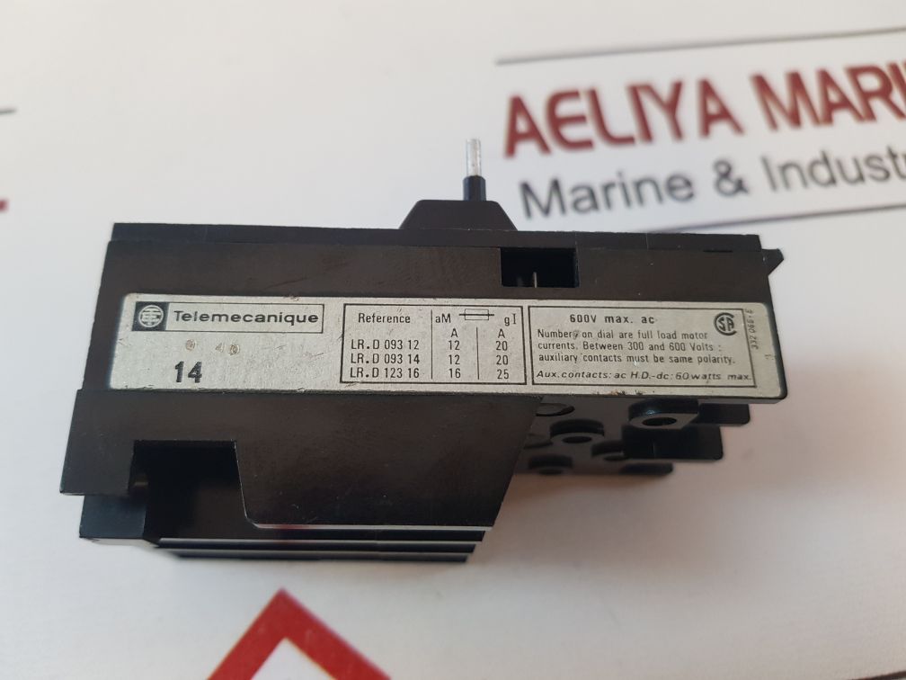 Telemecanique Lr1-d09 314 Thermal Overload Relay