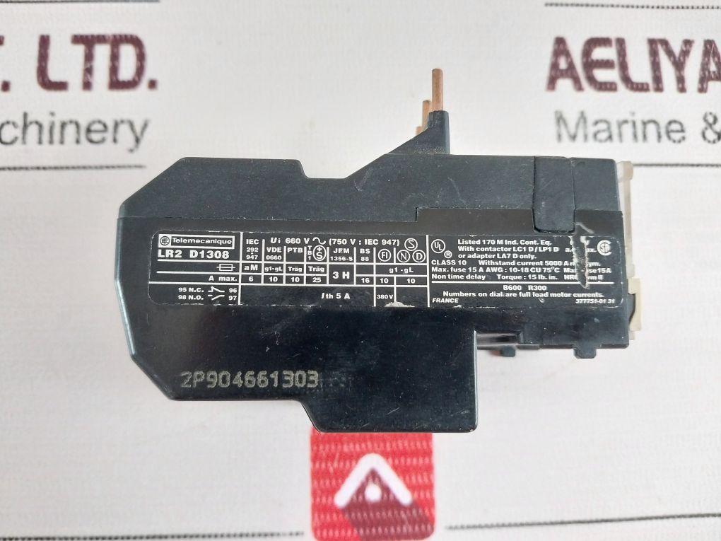 Telemecanique Lr2 D1308 Thermal Overload Relay With Adapter La7 D