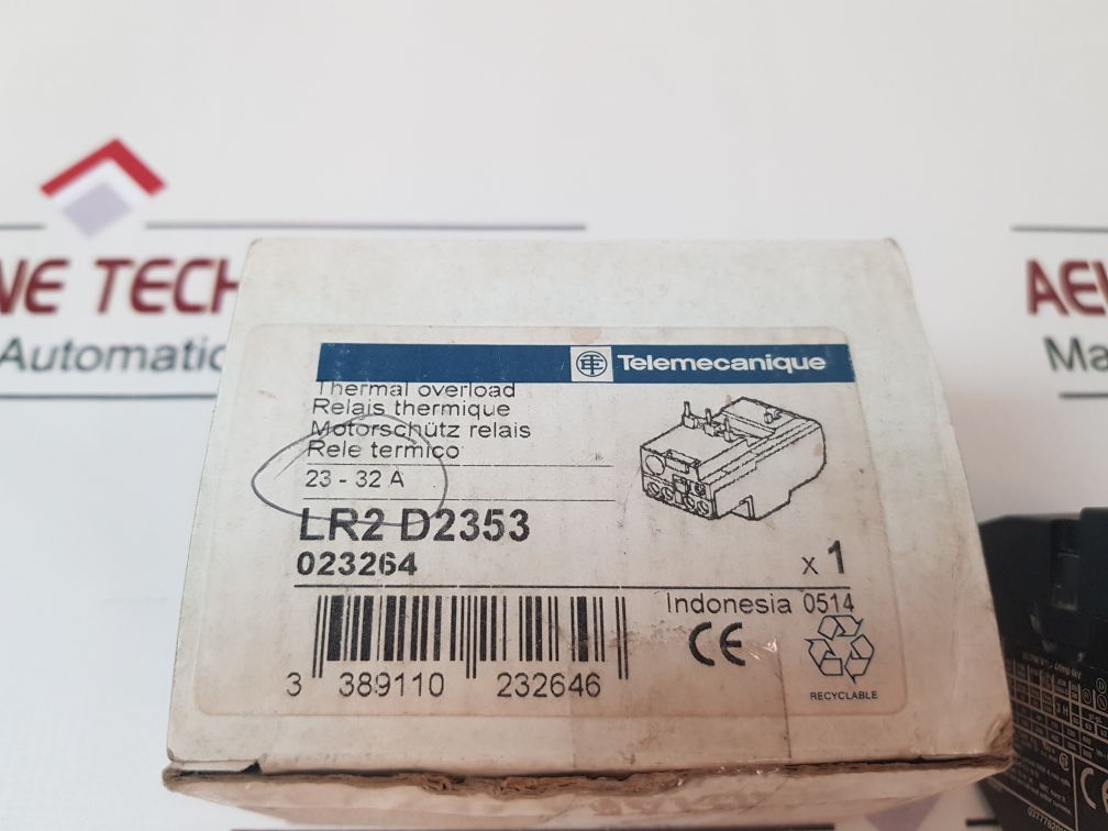 Telemecanique Lr2 D2353 Thermal Overload Relay 23-32 A