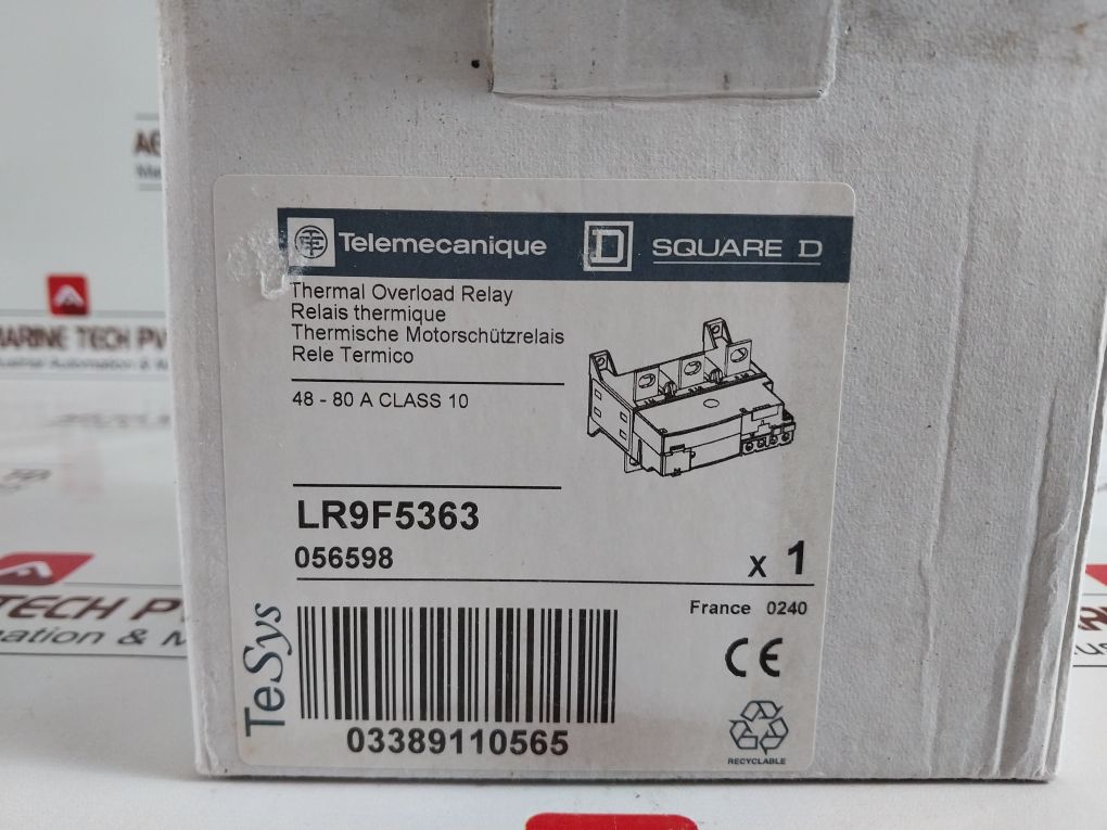 Telemecanique Lr9 F 5363 Thermal Overload Relay