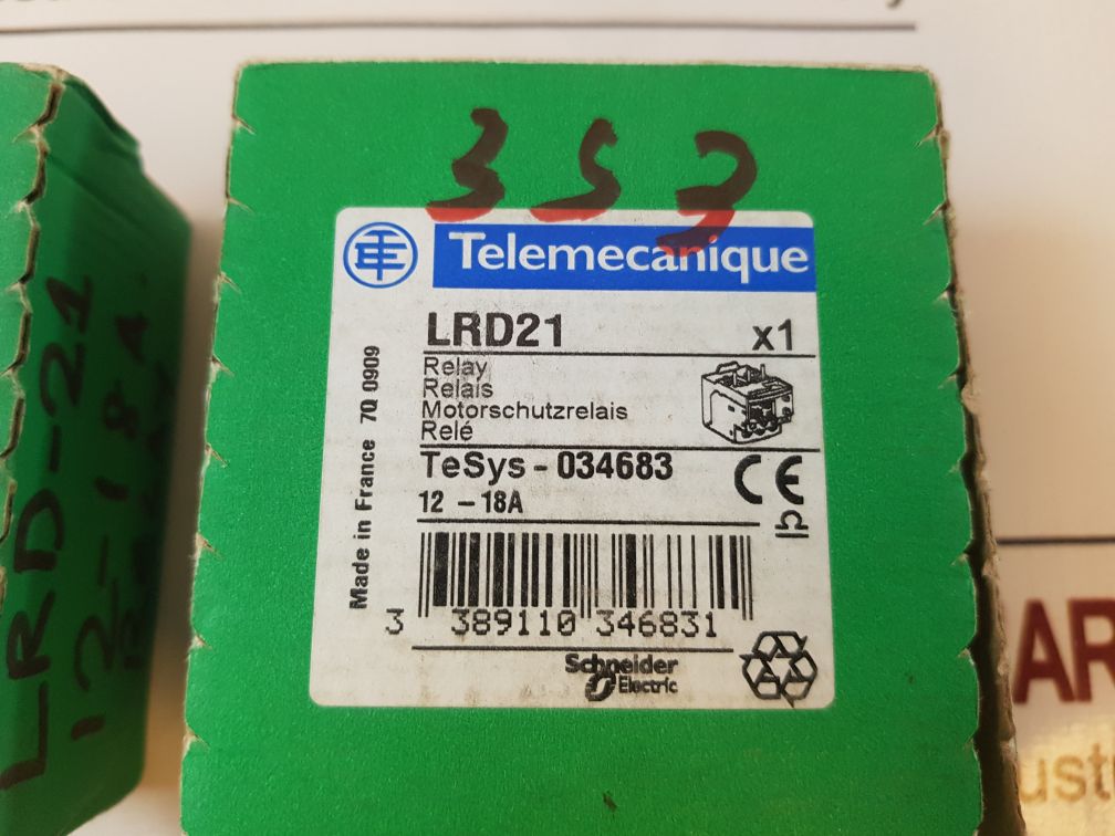 Telemecanique Lrd 21 Thermal Overload Relay