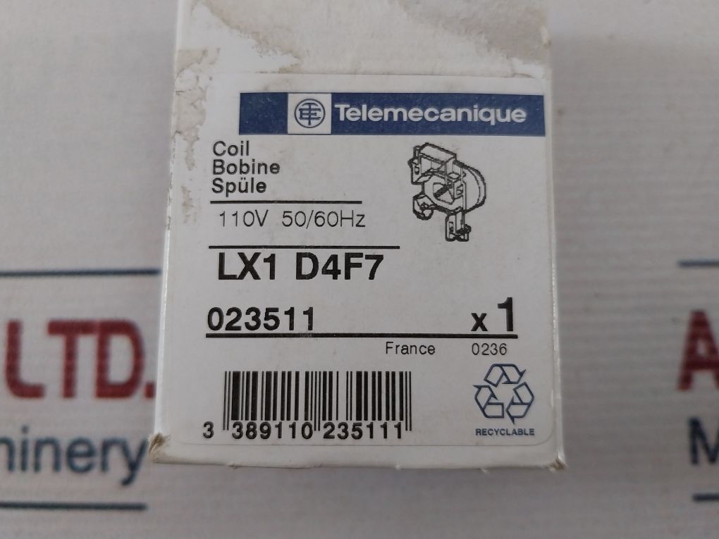 Telemecanique Lx1 D4F7 Coil