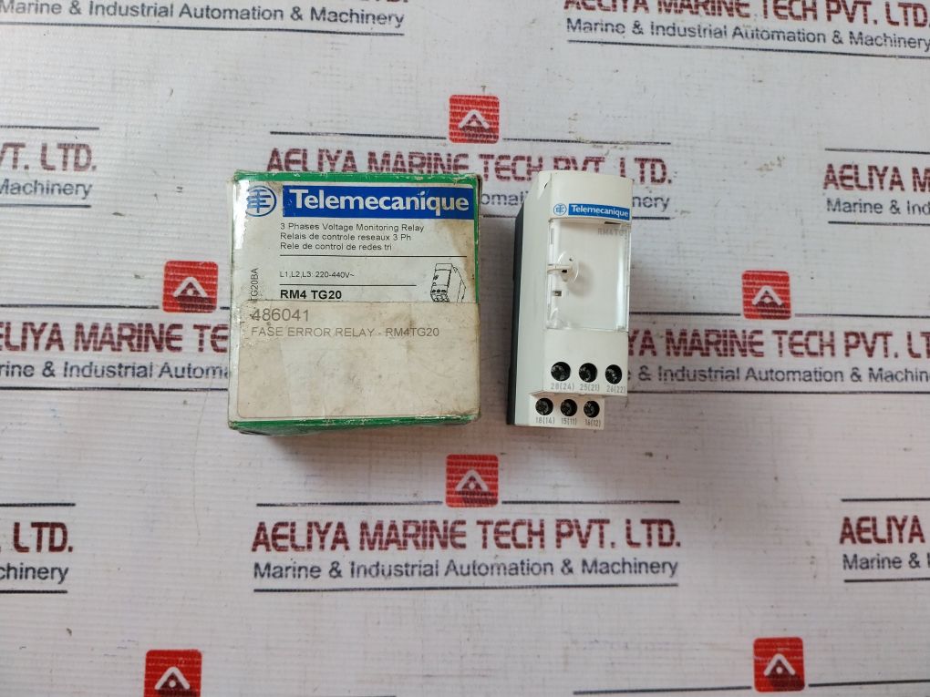 Telemecanique Rm4 Tg20 3-phase Monitoring Relay 220-440V Ac