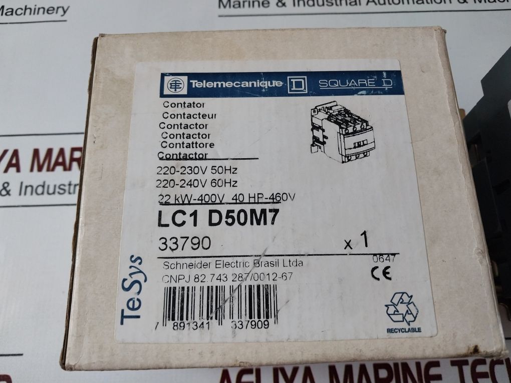 Telemecanique Lc1 D50M7 Contactor