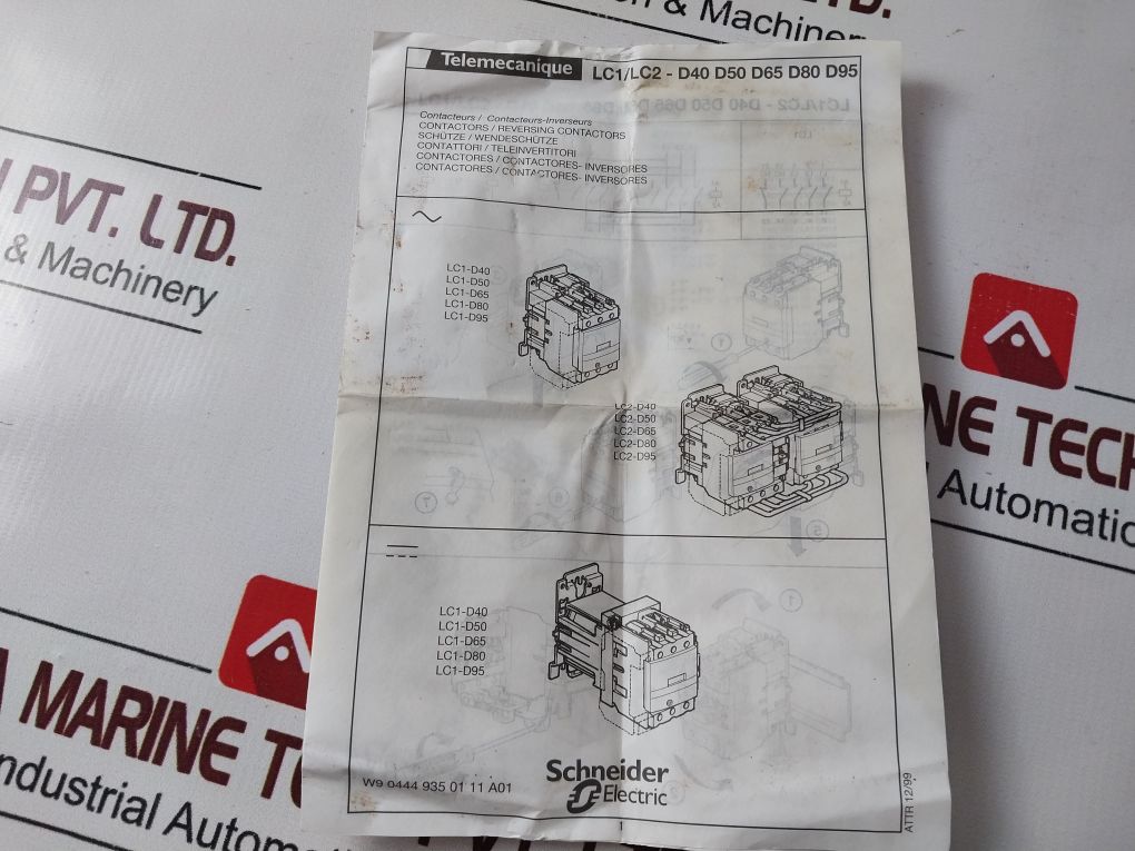 Telemecanique Lc1 D95 (Lc1 D9511) Contactor 230V 50Hz