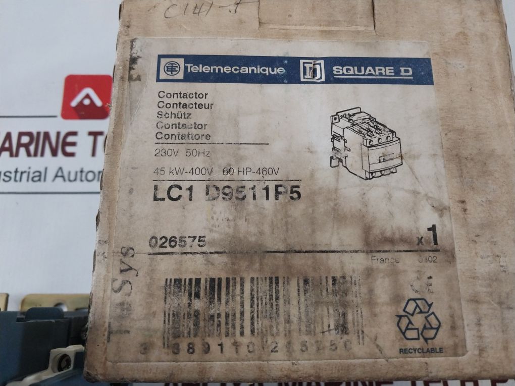 Telemecanique Lc1 D95 (Lc1 D9511) Contactor 230V 50Hz