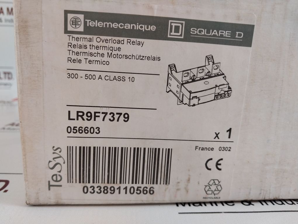 Telemecanique Lr9 F 7379 Thermal Overload Relay 1000V 8Kv 50/60Hz