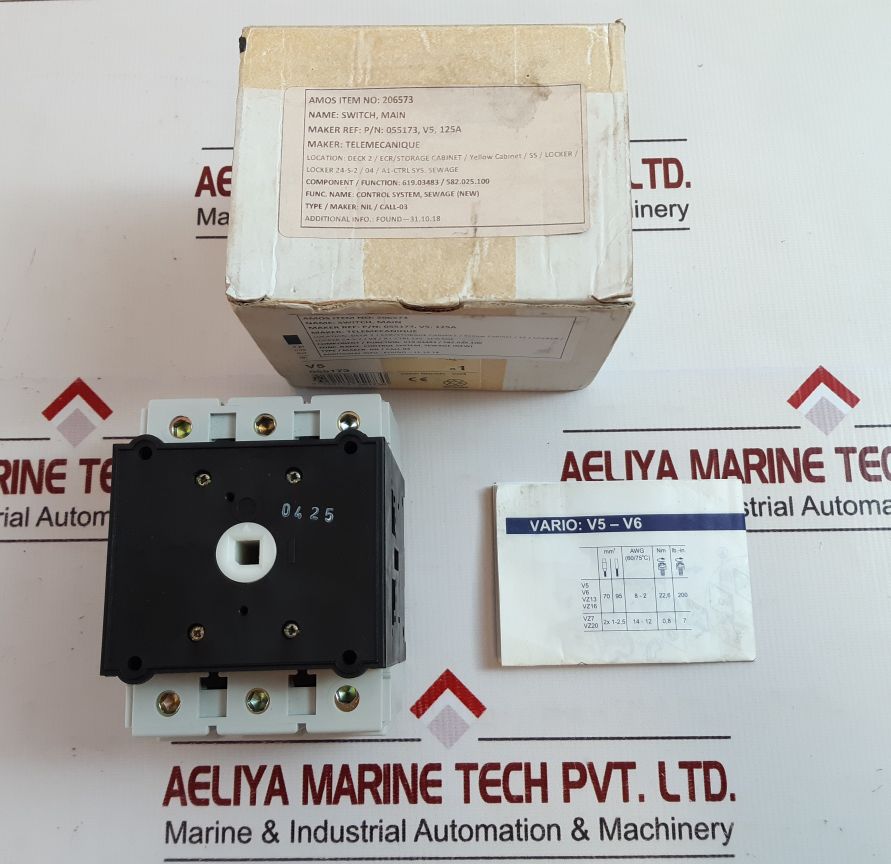 Telemecanique V5 055173 3Pole Isol. Load Break Switch