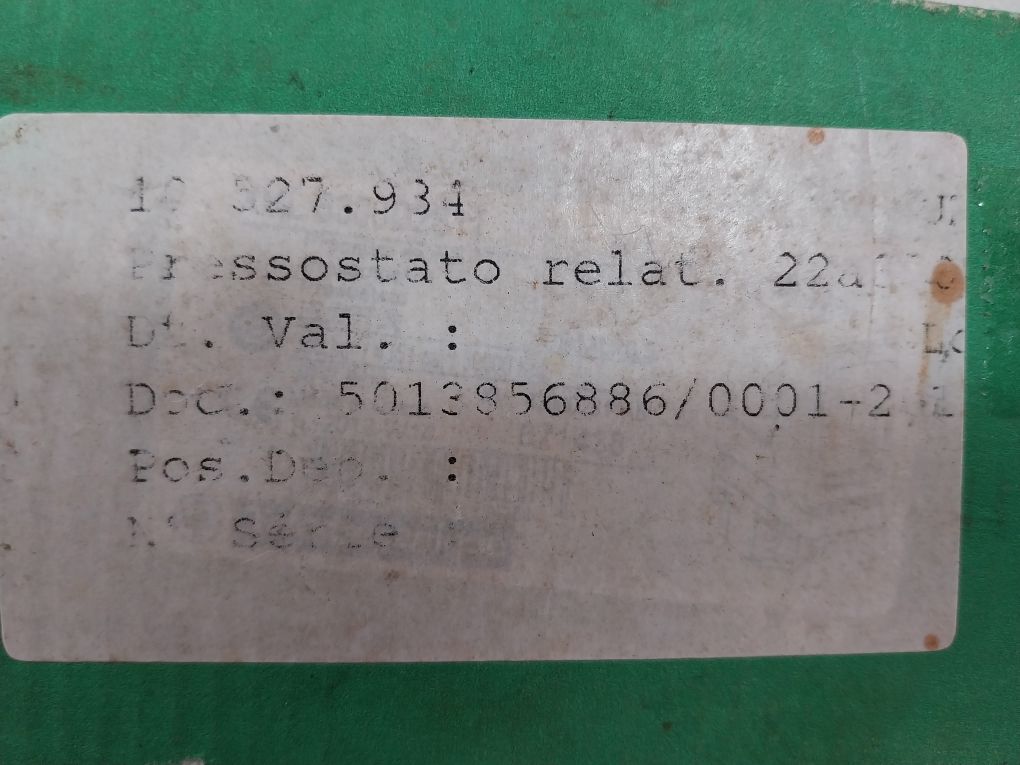 Telemecanique Xml B300D2S11 Pressure Switch 22-300 Bar Ip66