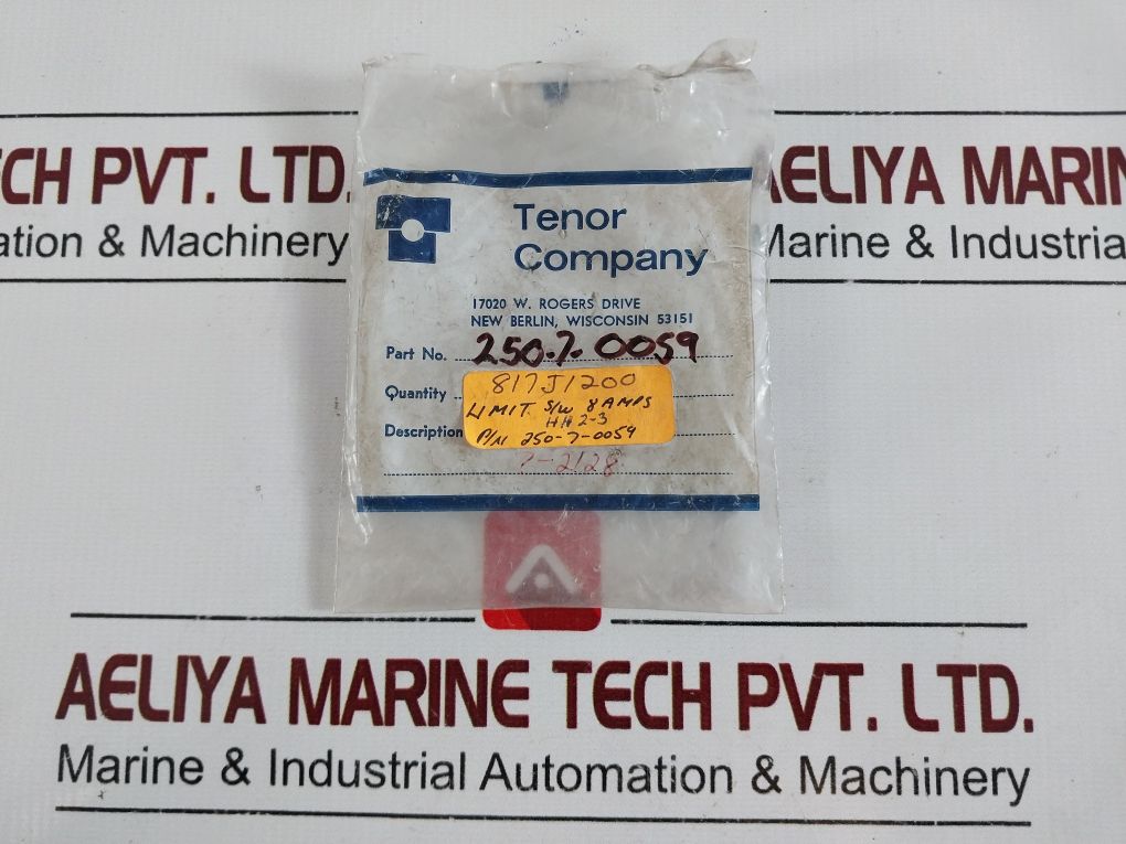 Tenor 250-7-0059 Roller Limit Switch