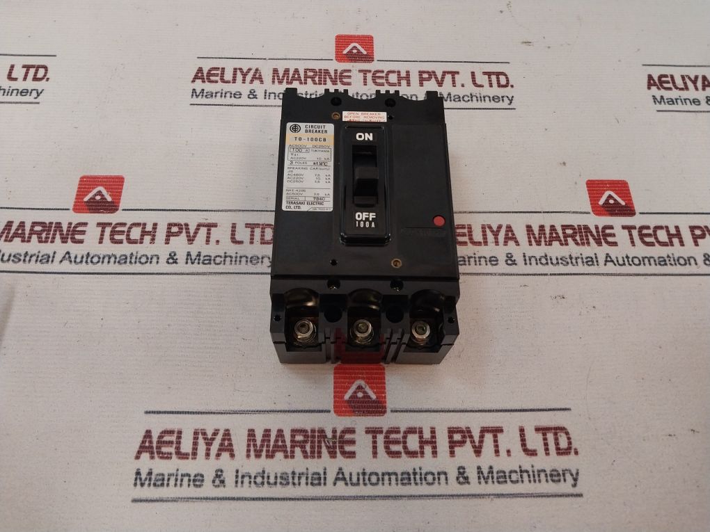 Terasaki Electric T0-100Cb 3 Pole No-fuse Circuit Breaker
