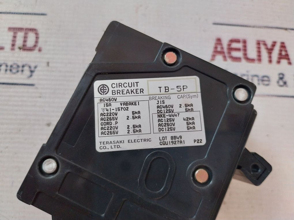 Terasaki Electric Tb-5P Circuit Breaker 15A