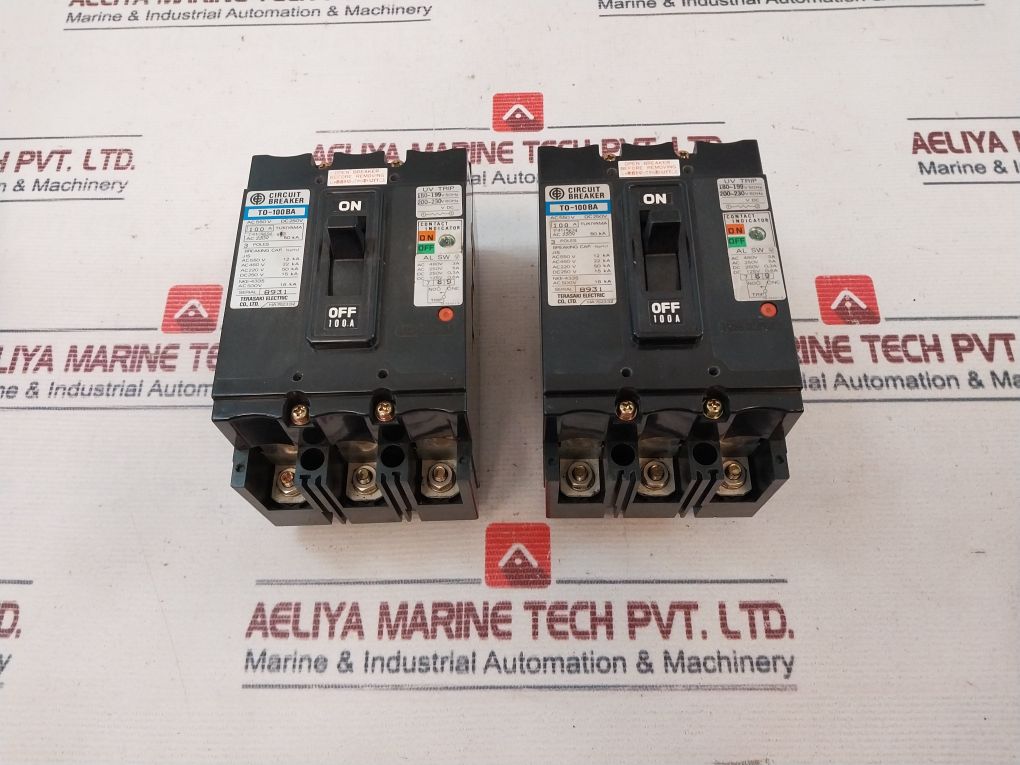 Terasaki T0-100Ba 3 Pole Circuit Breaker Ac220V