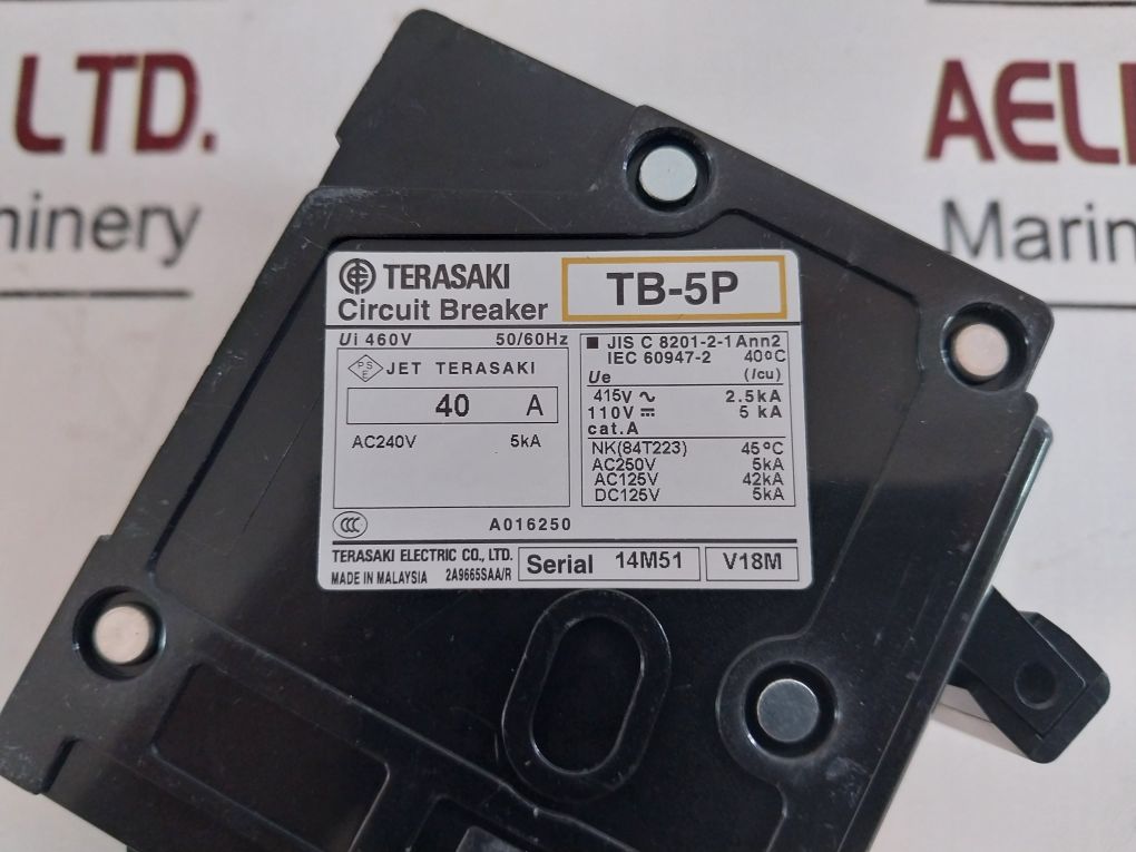 Terasaki Tb-5P Circuit Breaker 40A