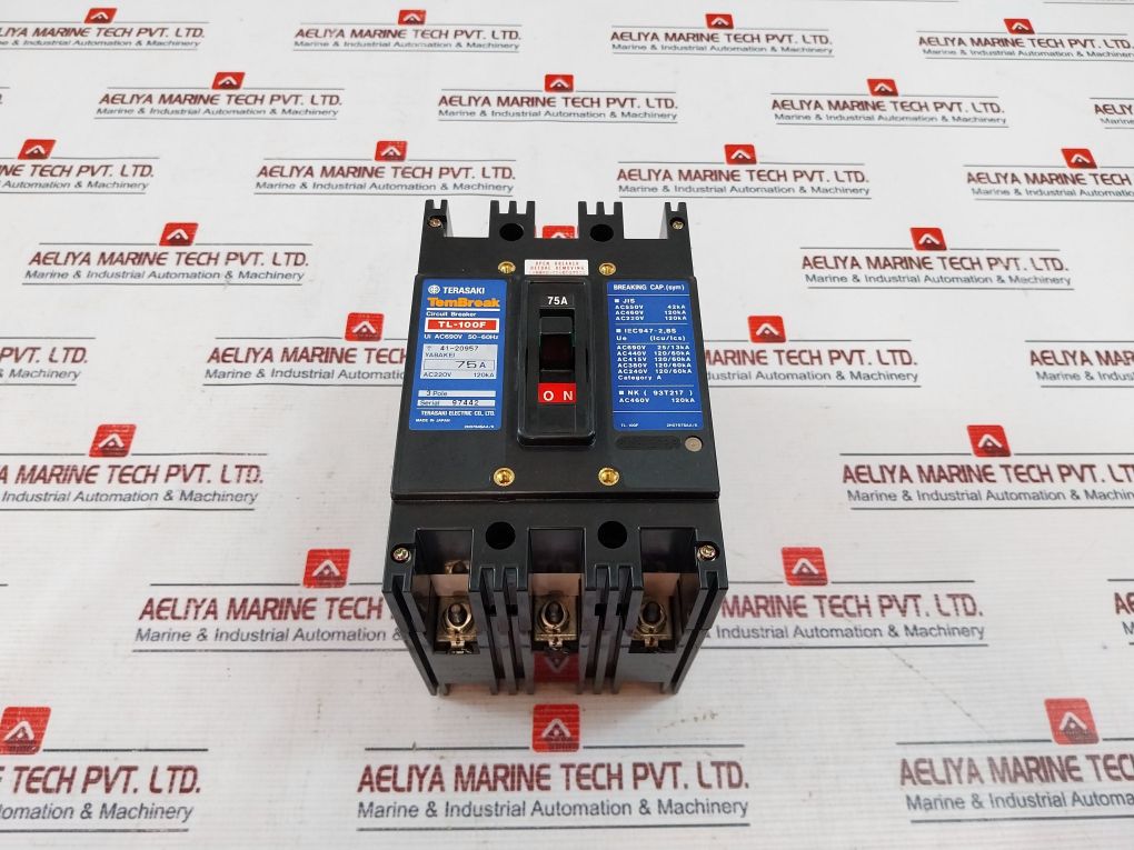 Terasaki Tl-100F Circuit Breaker 3 Pole 75A Ac690V 50/60Hz