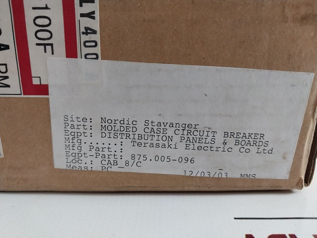 Terasaki Tl-100F Circuit Breaker 40A