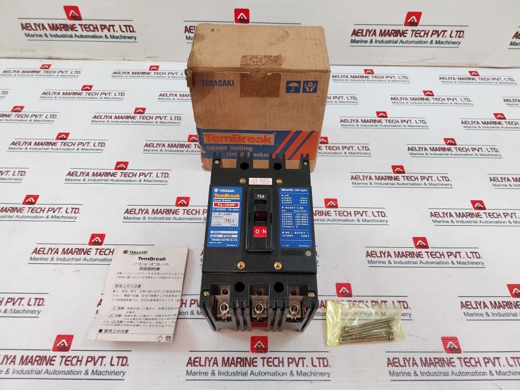 Terasaki Tl-100F Current Limiting Circuit Breaker 3 Pole 75A Ac690V