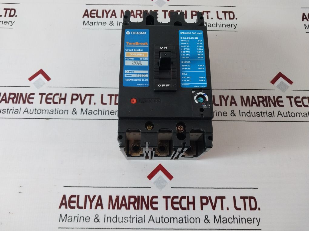 Terasaki Xh125Nj 3 Pole Circuit Breaker 20A
