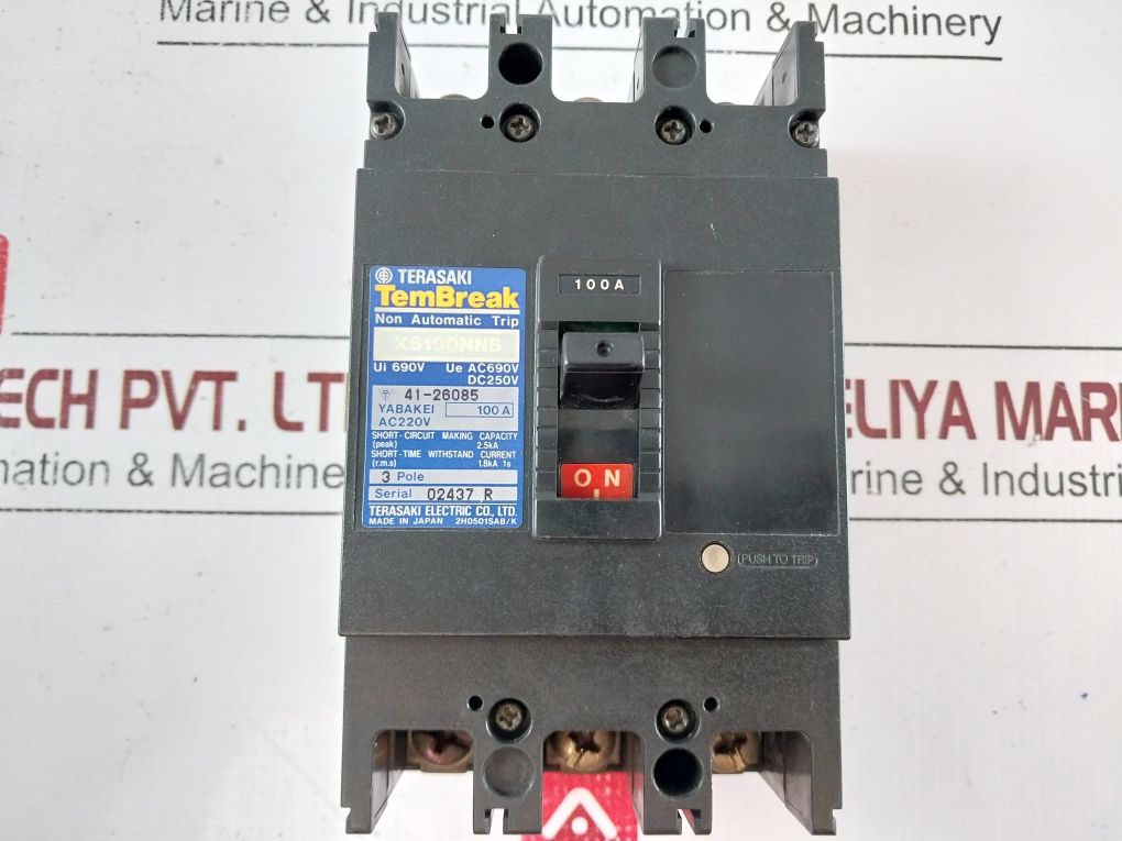Terasaki Xs100Nnb Circuit Breaker 100A