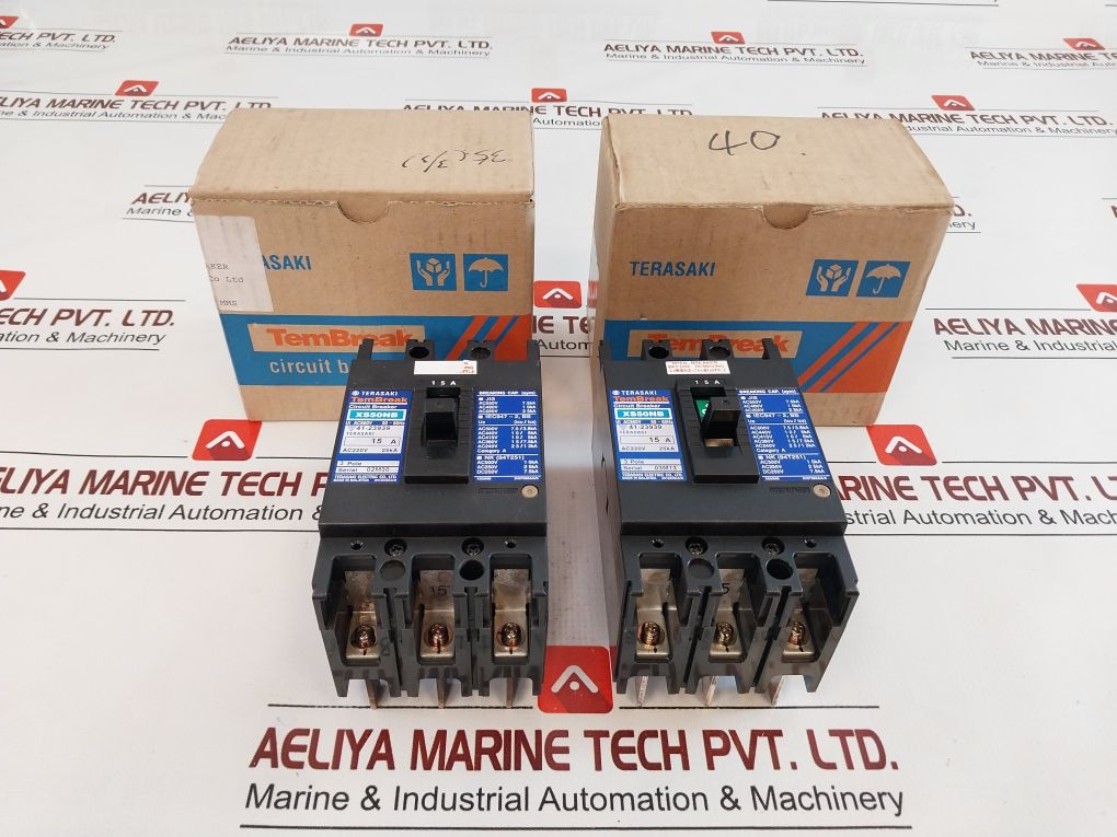 Terasaki Xs50Nb 3-pole Molded Case Circuit Breaker 15A Ac660V 50-60Hz