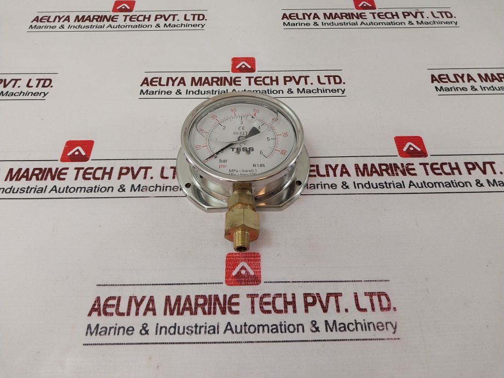 Tess En837.1 Pressure Gauge 0-6 Bar