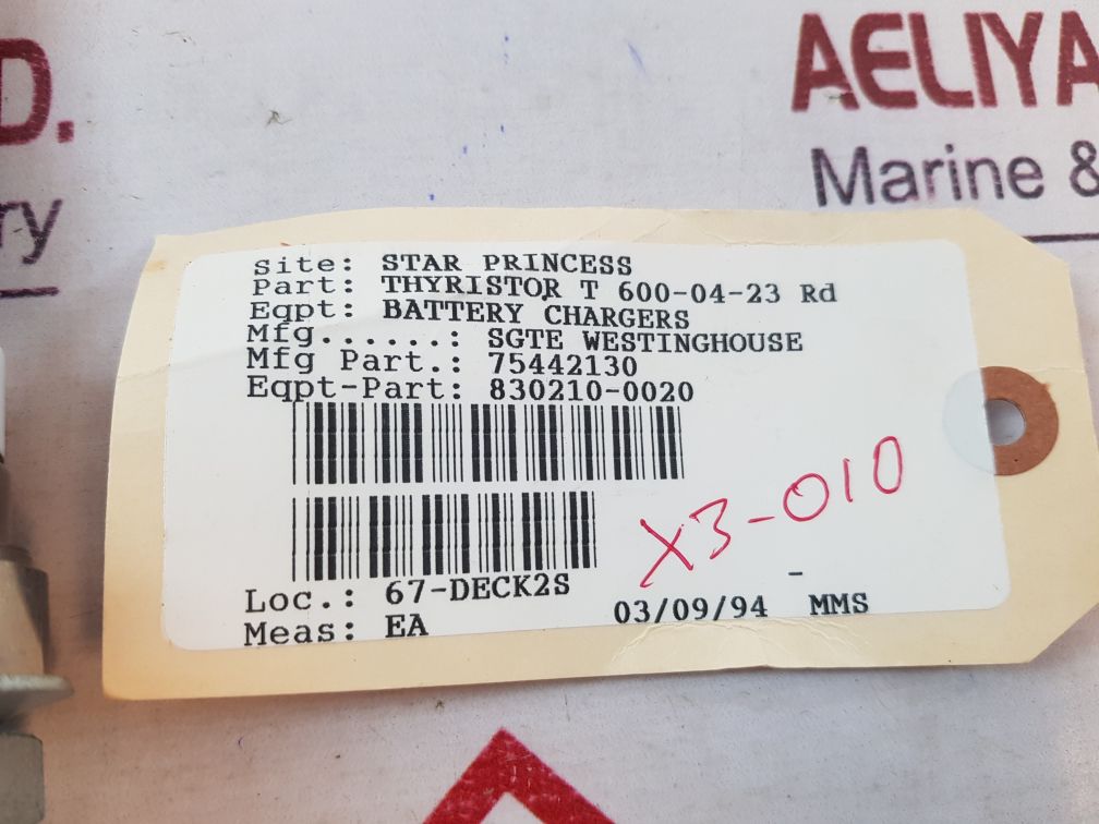 Sgte t 600-04-23 rd thyristor 75442130