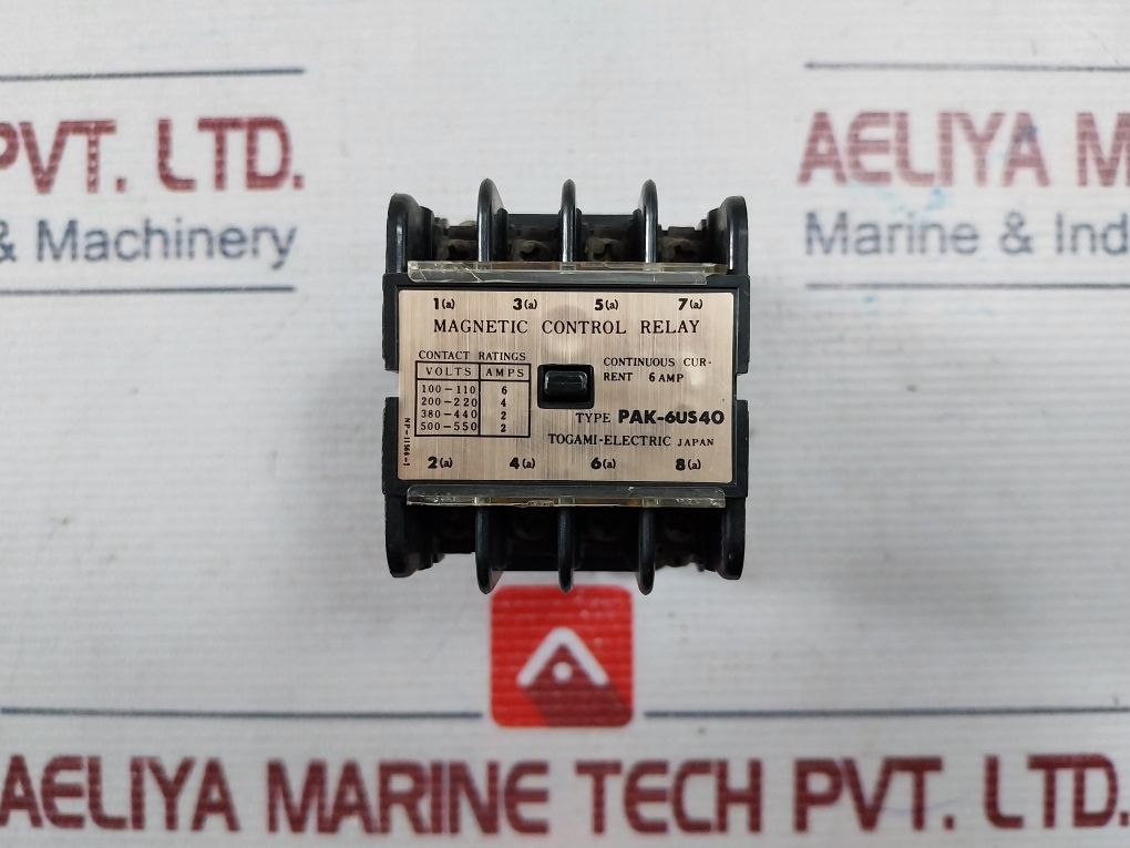 Togami-electric Pak-6Us40 Magnetic Control Relay