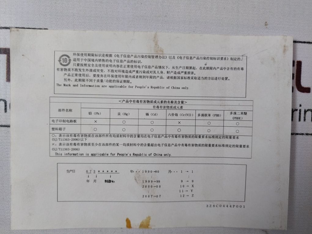 Toshiba Gda664**S Analog Output Module 2000