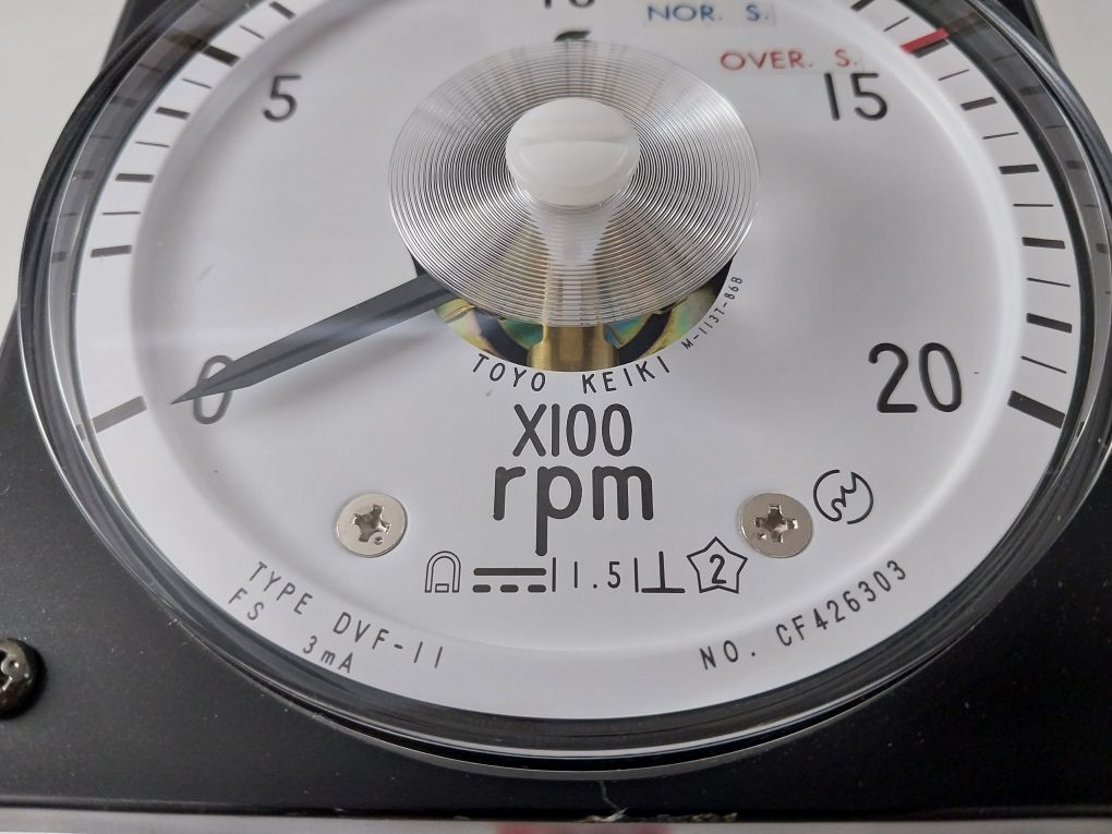 Toyo Keiki Dvf-11 Rpm Meter