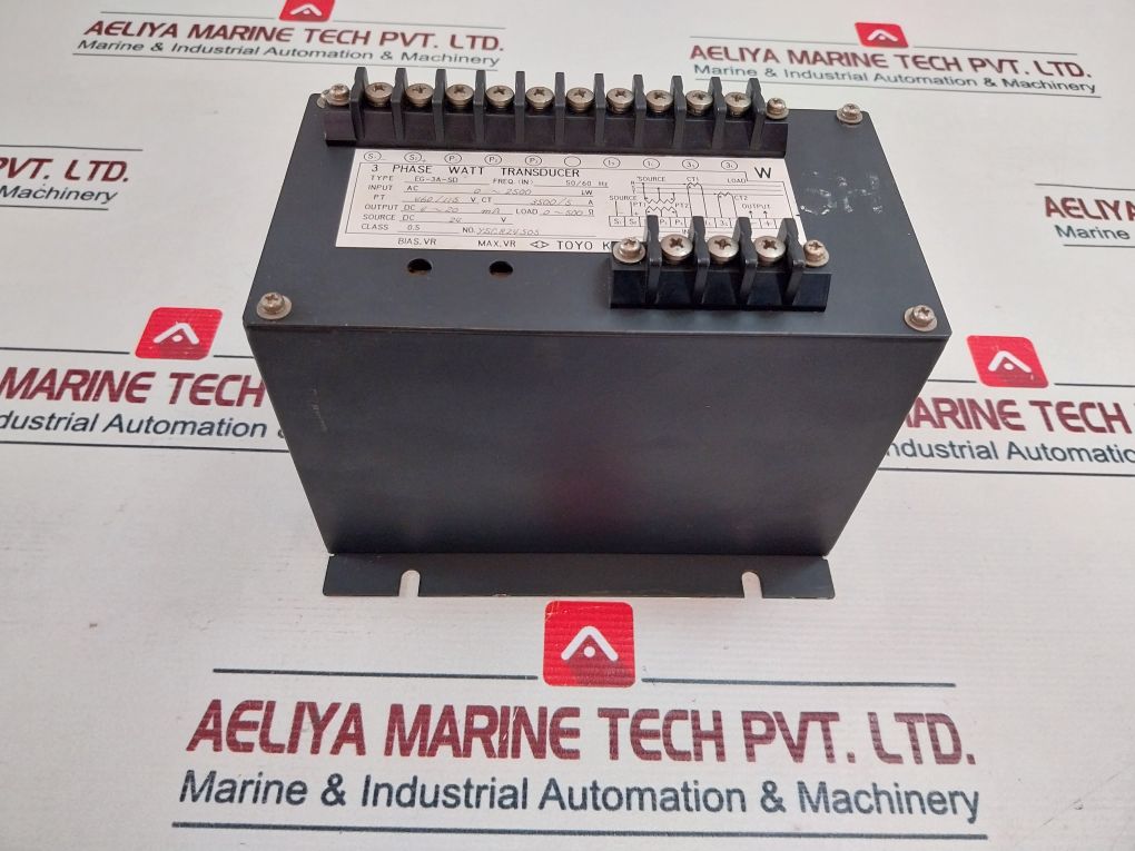 Toyo Keiki Eg-3A-sd 3 Phase Watt Transducer