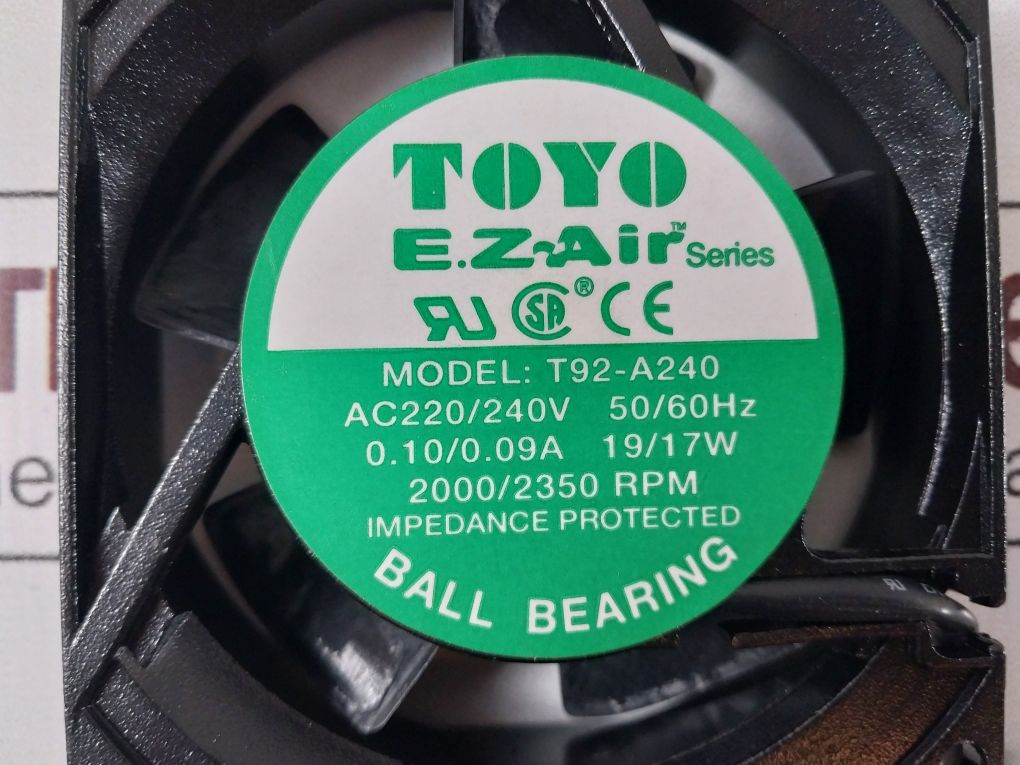 Toyo E.Z-air Series T92-a240 Cooling Fan Ac220/240V 50/60Hz