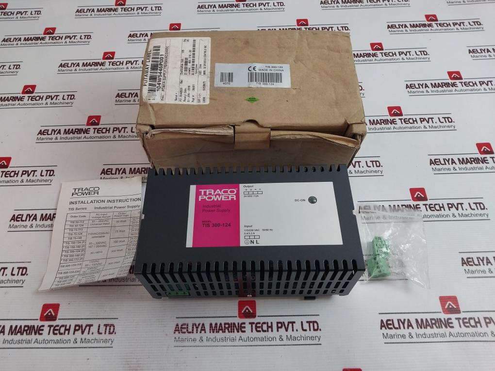 Traco Tis 300-124 Industrial Power Supply 115/230Vac 50/60Hz