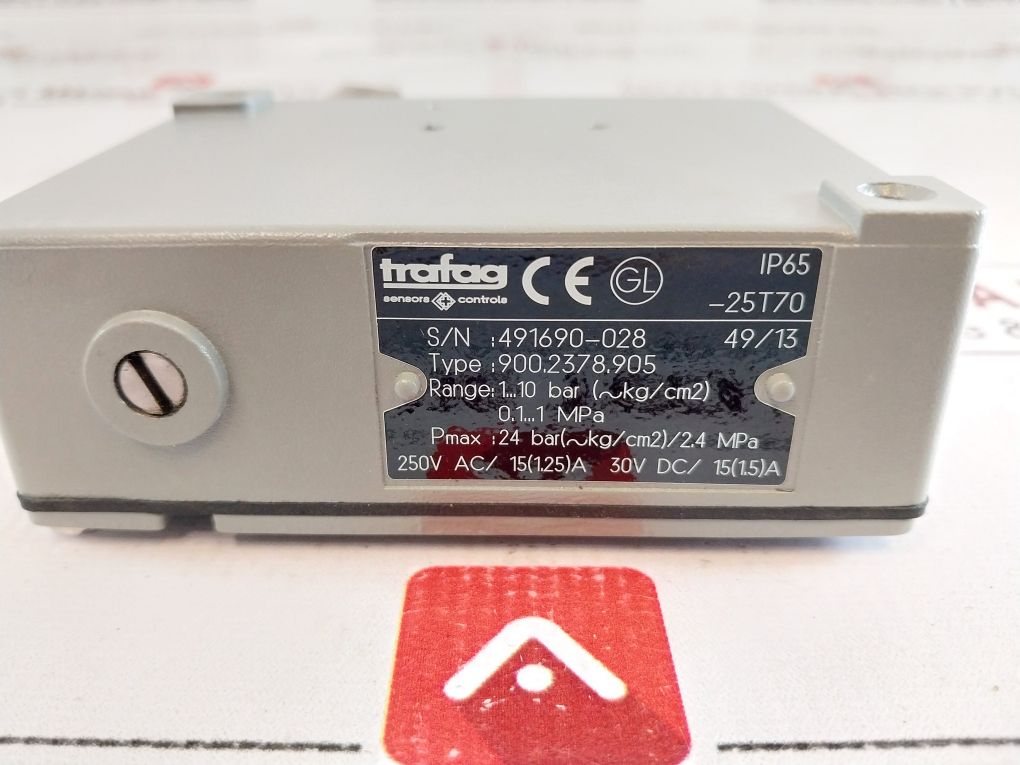 Trafag 900.2378.905 Pressure Switch 1…10 Bar (~Kg/Cm2)