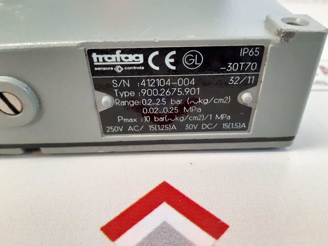 Trafag 900.2675.901 Pressure Switch 0.02…0.25 Mpa