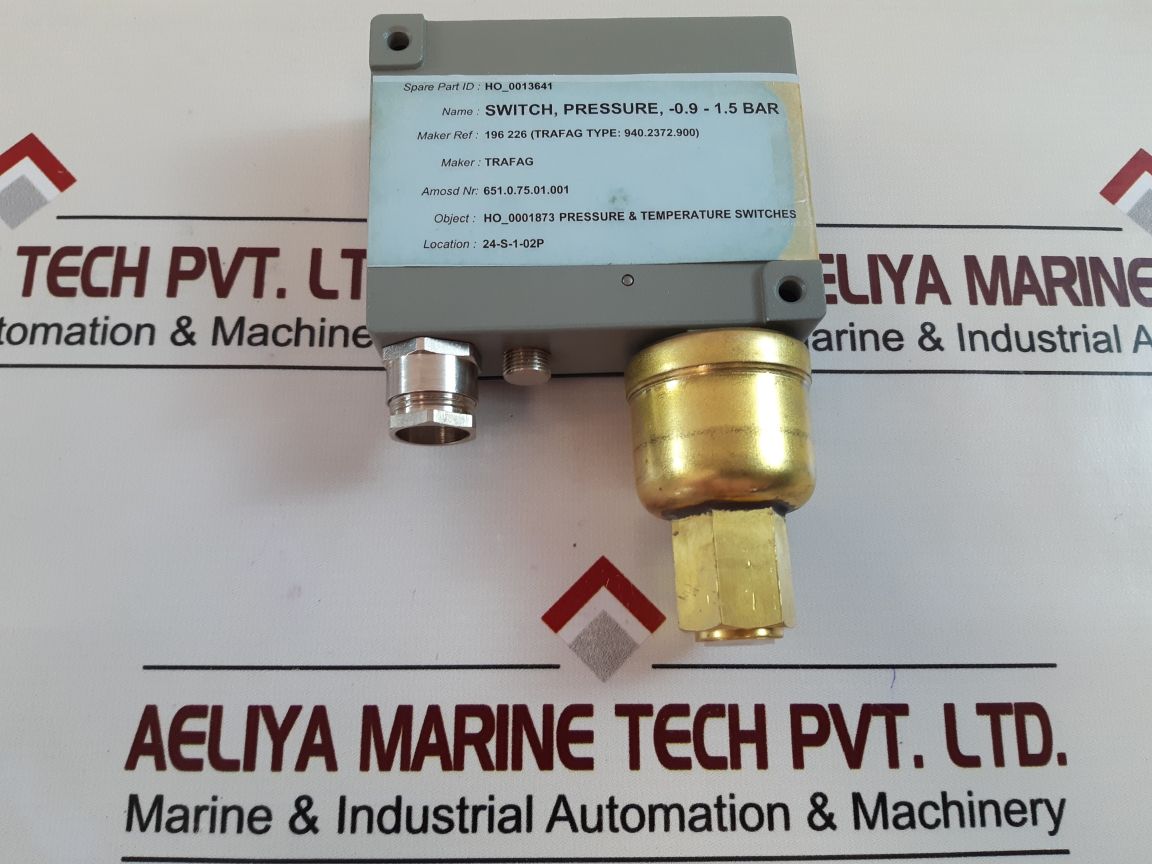 Trafag 940.2372.900 pressure switch -0.9...1.5 bar