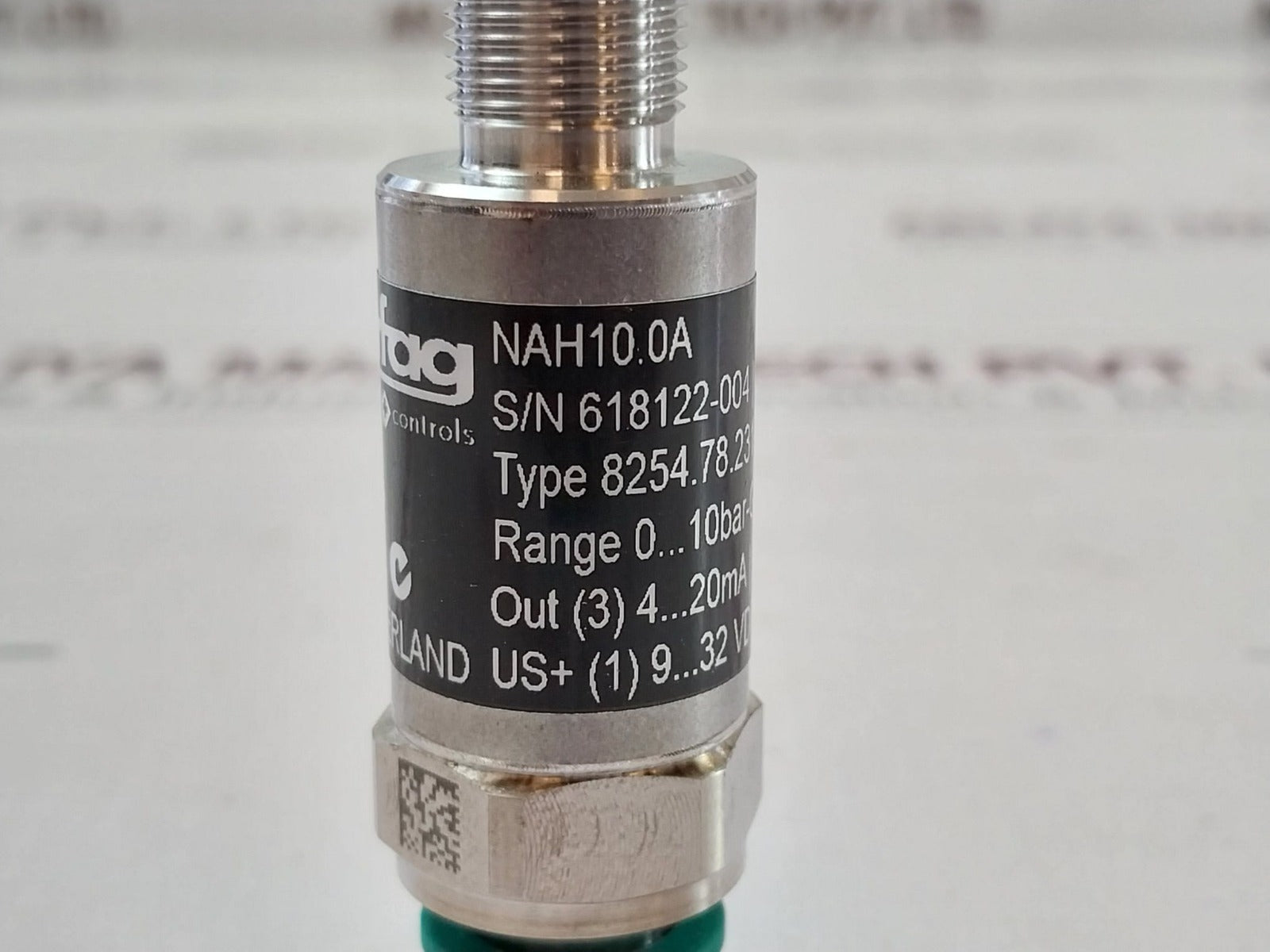 Trafag Nah10.0A Pressure Transmitter 0…10 Bar-g