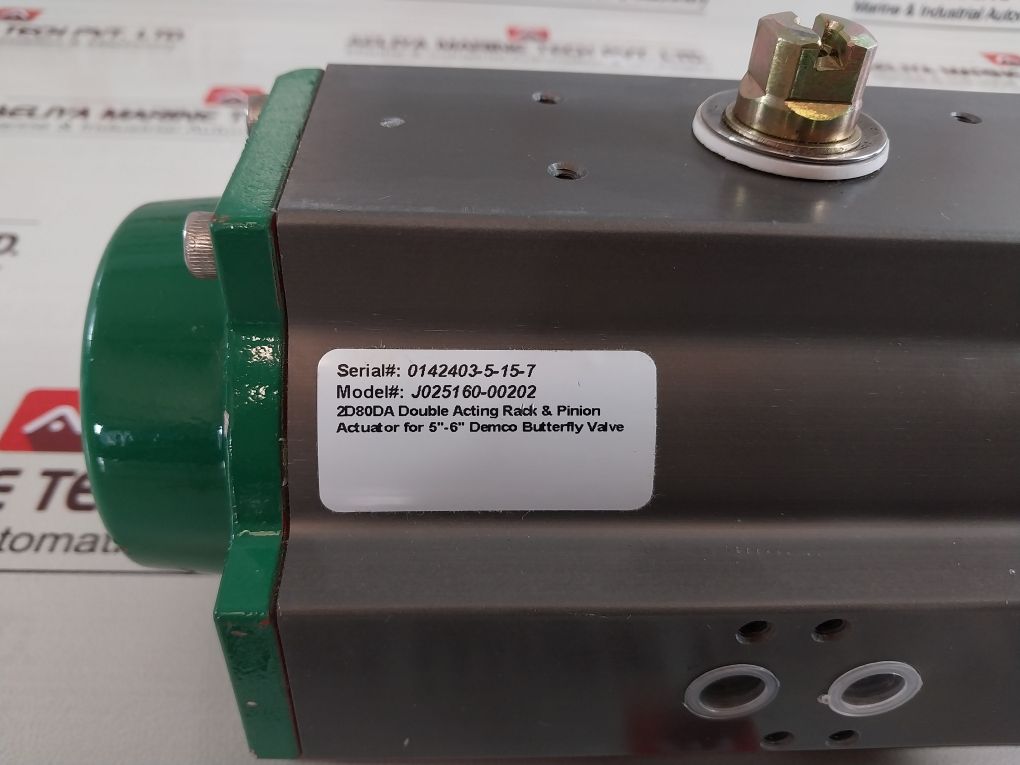 Triac Controls 2D80Da Air Pneumatic Actuator J025160-00202