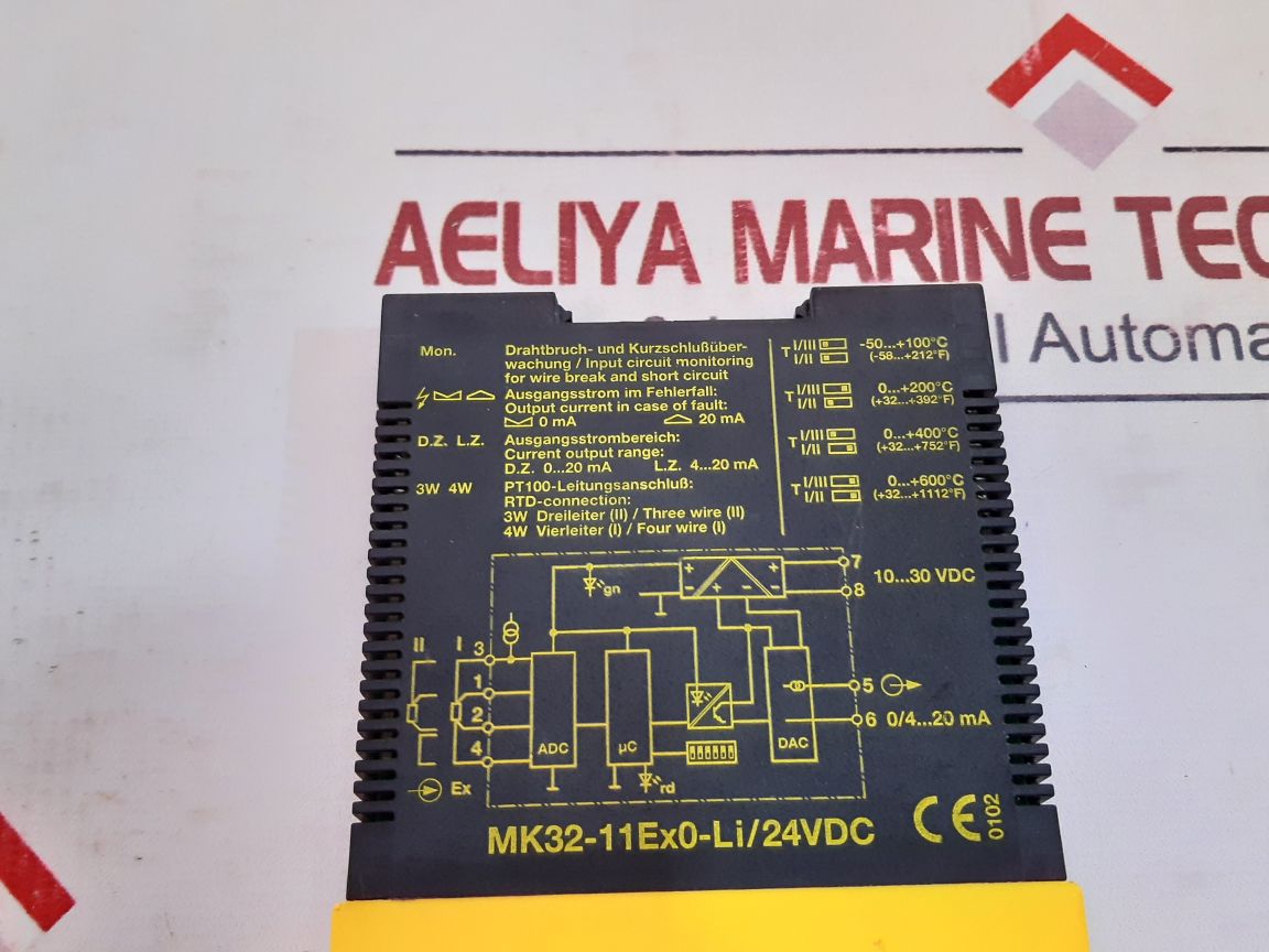 Turck Mk32-11Ex0-li/24Vdc Measuring Amplifier 60°C