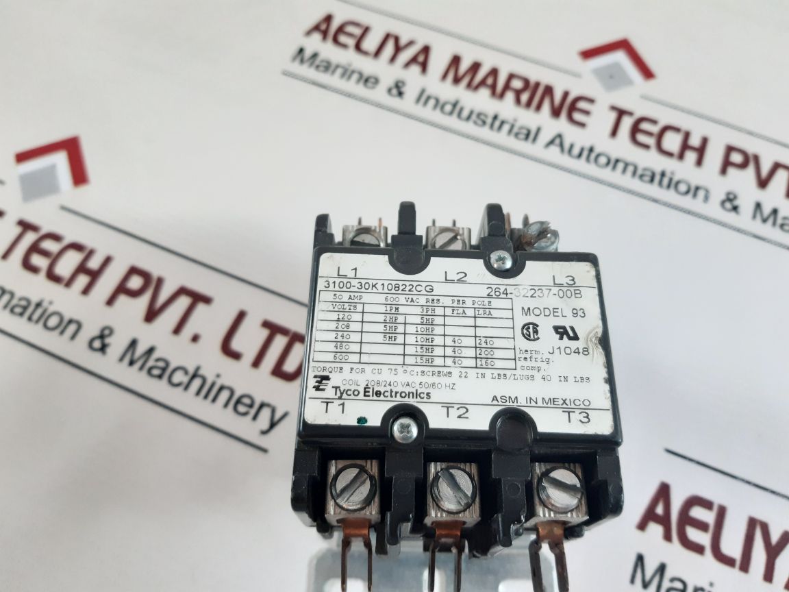 Tyco Electronics Model 93 Contactor 3100-30K10822Cg